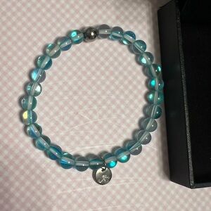 NOGU Aquamarine Mermaid stretch Bracelet.  In original box.  Never worn.